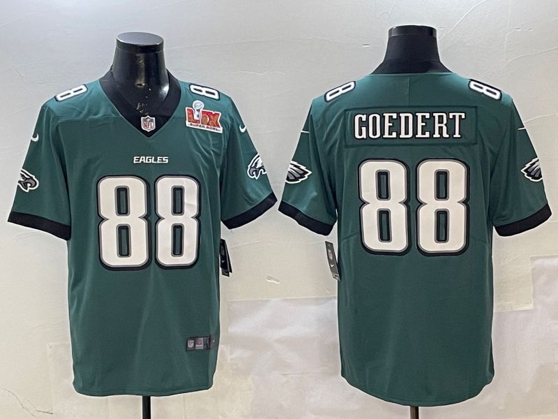 Men Philadelphia Eagles 88 Goedert Green Second generation Nike 2025 Limited NFL Jersey style 2